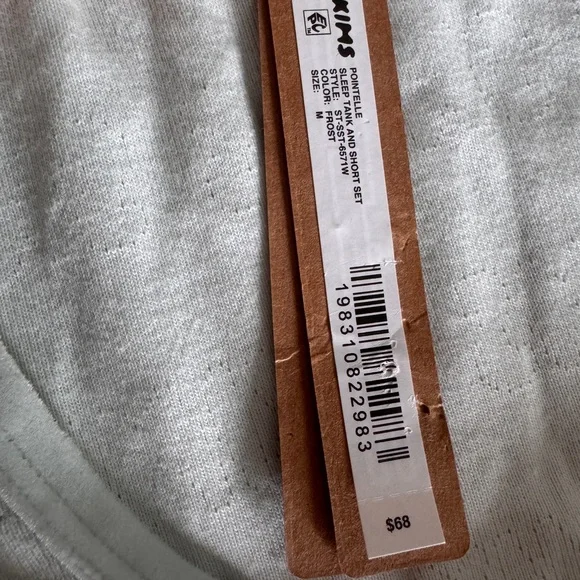 NWT Skims (M) Pointelle Tank Top Frost - Picture 6 of 7